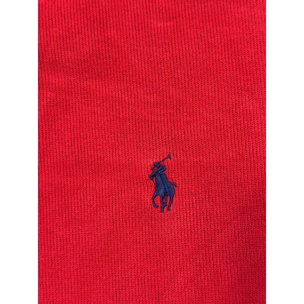 Polo Ralph Lauren Pullover Mens XXL‎ Red Quarter Zip Cotton Pony Logo Mock Neck